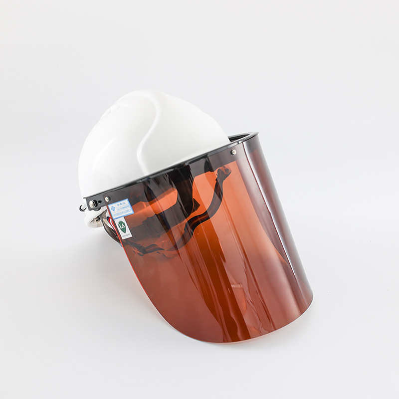 厂家定制电焊有机玻璃茶色面屏防护罩切割打磨透明防飞溅头戴式 - 图3