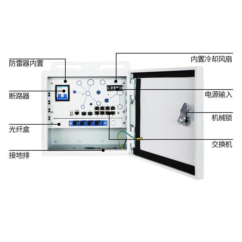 POE switch intelligent equipment operation and maintenance chassis monitoring waterproof power distribution outdoor security power box distribution cabinet