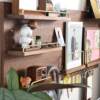 Chong black walnut hole board storage rack display hanging board hook accessories wooden solid wood wall storage customization