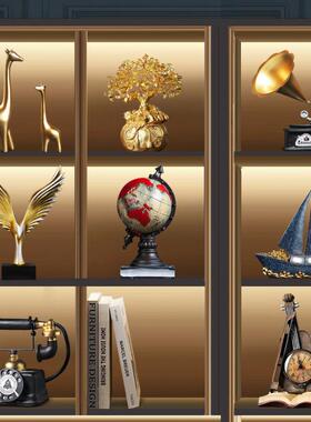 房2025新TCI款摆现代简约公轻奢组合件书办室客厅装饰工艺品