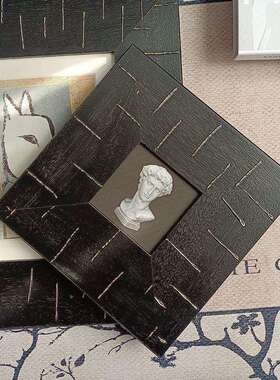 希腊雕塑黑白感挂画客式BSG厅室关装玄饰画法古典组合卧壁画A010