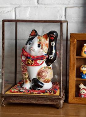 手工招财猫摆件开业入户陶瓷家居招财摆件发财猫新店收银柜台招财