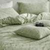 60-count three-layer yarn pure cotton yarn-dyed jacquard four-piece set of cotton sheets and quilt covers Nantong home textile bedding 4