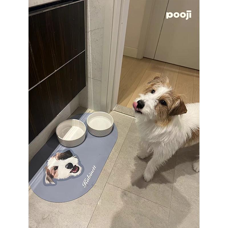 POOJI宠物定制周边原创设计餐桌垫易清洗垫猫咪狗狗创意礼物 - 图1