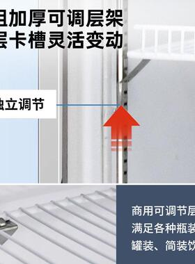 冷柜商超专用冷藏展示柜单门保鲜柜风循环款商用标准款立式展示柜