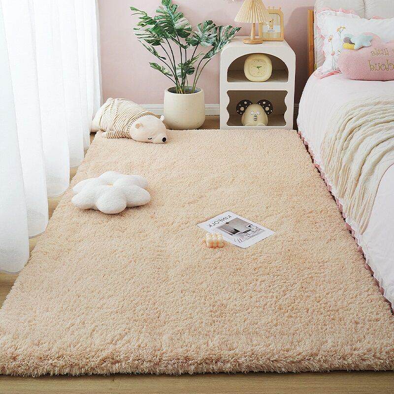 Carpet green bedroom ins style bedside blanket winter warm floor mat thickened children's room bed front foot pad