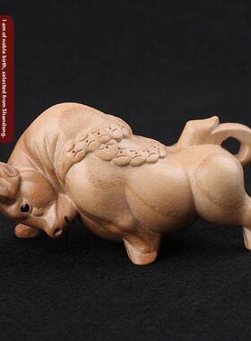 桃木雕刻十二生肖木制品鼠牛虎兔龙蛇马羊猴鸡猪狗实木小饰品