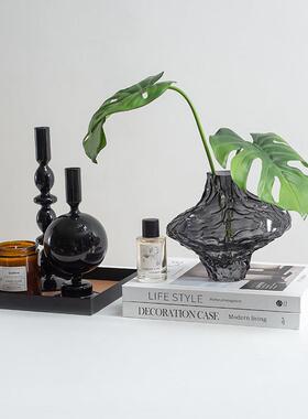 样板房客厅茶几摆件套装高级感桌面组合彷真花摆设轻奢高档装饰品