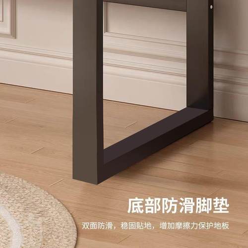 电脑桌实木轻奢高级感台式办公桌家用卧室现代简约书桌学生学习桌 - 图2