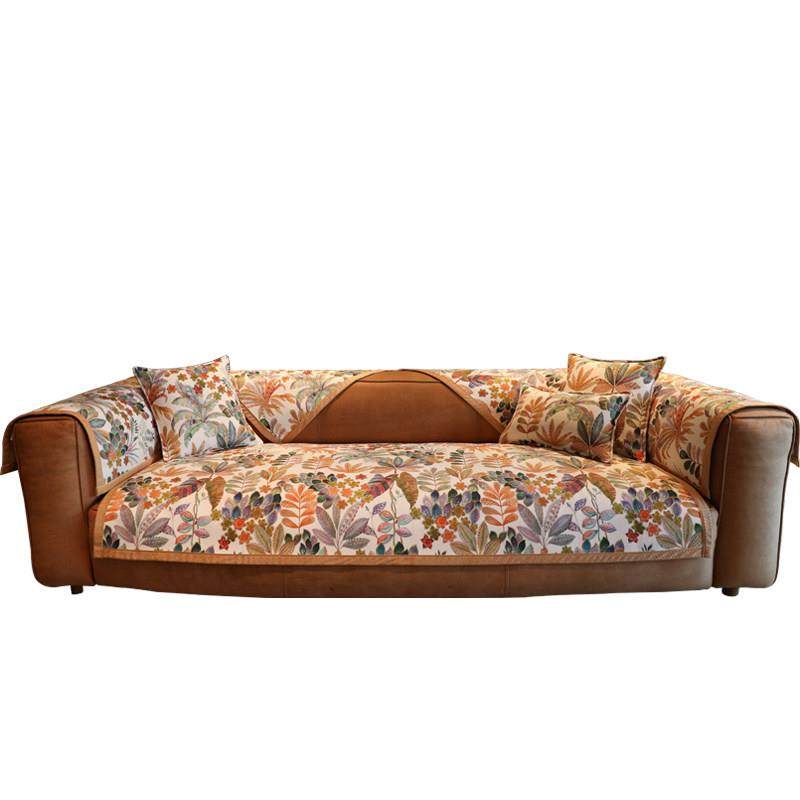 皮沙发垫轻奢高级感四季通用雪尼尔四季通用新款座垫防滑皮沙发套,淘宝优惠券,粉丝福利购,淘宝优惠卷