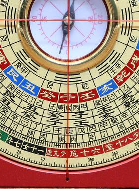 三寸万福堂铝镁合金全铜罗盘高精度专业3寸12层三元三合综合罗盘