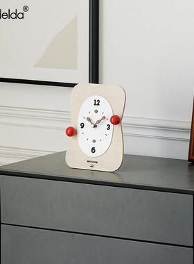 Mandelda家居客厅摆台式钟表玄关电视柜装饰摆件桌面创意座钟饰品