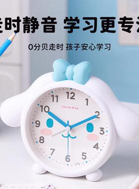 钟新款钟闹表学孩生专用起床神器儿童ZZH-AY12女简单静音桌面时钟