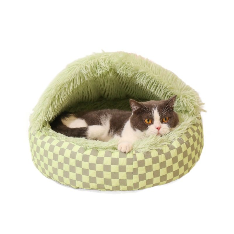 贝壳猫窝冬季保暖半封闭宠物猫床四季通用狗窝狗床垫加厚款猫咪窝,淘宝优惠券,粉丝福利购,淘宝优惠卷
