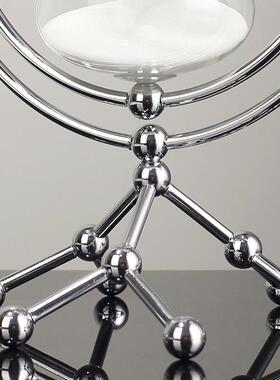 跨境新品现代圆形沙漏30分钟计时器摆件老板办公室书房装饰品摆件