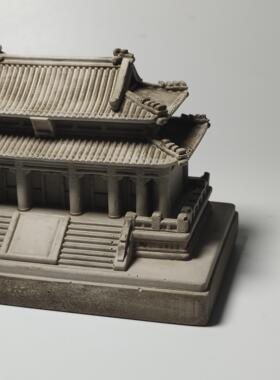 水泥国风古建筑微缩模型宫殿鱼缸水族爬宠缸微景观造景装饰摆饰