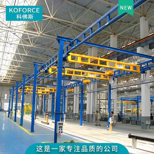 产线配套 KK起重机 B1t柔性kbk轨道WJG道 2t刚性轨KBK铝合金轨 KB - 图0