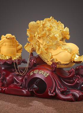 招财金百财摆件玉白客厅饰大气菜朋友乔装迁开店tb-65826开业高蟾