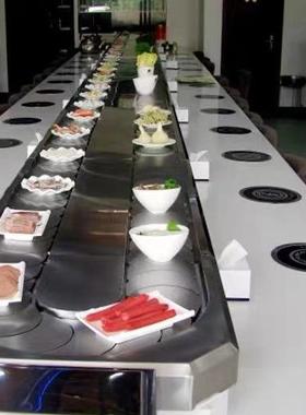 耐高温转弯传送带网带输送机不锈钢自动化链板流水线耐热链条