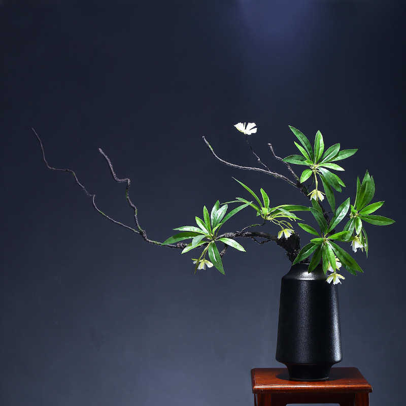 新中式禅意仿真花摆件酒店样板间绿植装饰品茶室民宿花瓶花插摆设,淘宝优惠券,粉丝福利购,淘宝优惠卷