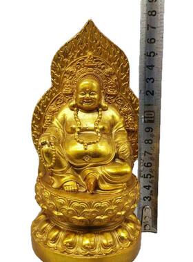 仿古黄铜佛像背光四佛观音地藏如来弥勒佛家居装饰工艺品摆件