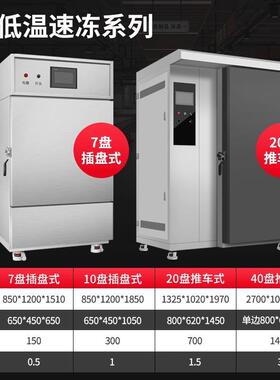 商用速速冻柜急冻冰箱包饺子638子急冻柜零下45度海鲜冻机食冷冻