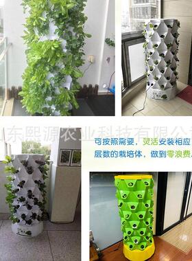 家庭阳台大棚无土栽培种植设备多层菠萝塔立柱智能种菜机好用