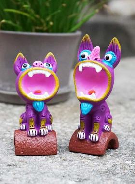 瓦喵喵大理瓦猫家居装饰桌面纯手工送礼车载摆件云南旅游伴手礼物