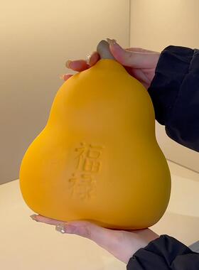 蜡笔小新阿呆玄关装饰摆饰纸巾盒可爱福禄梨子桌面摆件卡通摆件