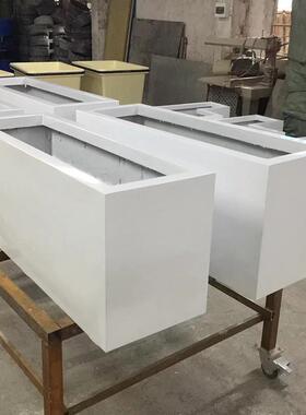 供方形组合玻璃钢种植花箱广场商场超市落地式花盆商用花箱室内外