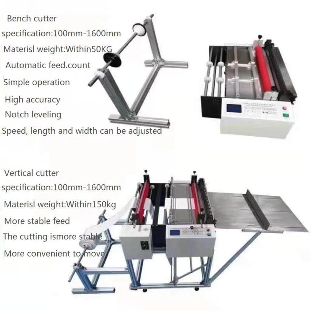 Fully automated film film cutting machine pet film slicing pvc film vertical and horizontal slitting pet film cutting