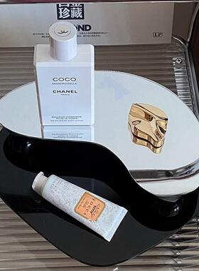 不规则几何体亚克力香薰蜡烛摆件托盘花瓶装饰 ins冷淡风家居摆件