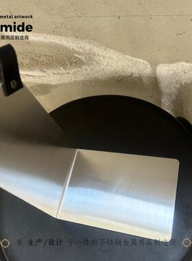 mide不锈钢书立唱片杂志收纳文件架学生书桌分隔板创意金属软装同