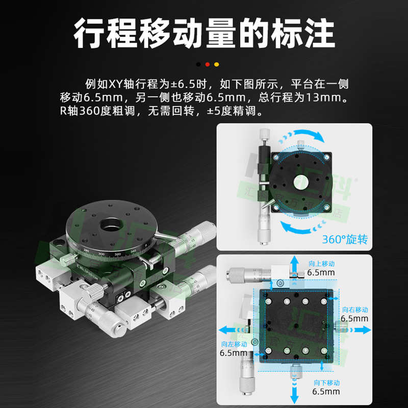 XYR三轴位移平台精密微调光学移动对位滑台手动工作台LS60~125 - 图0