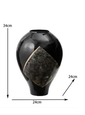 新中式别墅板房样间玄关现组代花艺花瓶装饰品套PZ1130装搭配软装