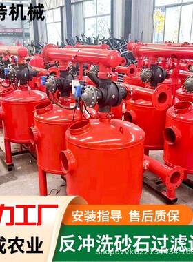 水处理设备厂家大棚园林滴灌喷灌全自动反冲洗砂石过滤器农业灌溉