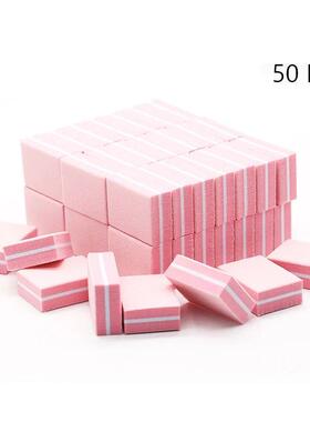 50Pc Professional Mini Nail Art buffer 100/180 Sandpaper Man