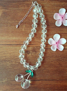 水滴项链西米翡翠复古文艺项链