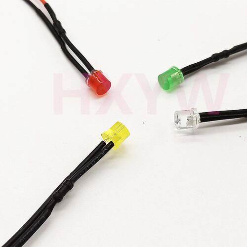 F5/5mm平头LEDLED灯带线 3V12V24V36V48V220V小型设备指示灯 - 图2
