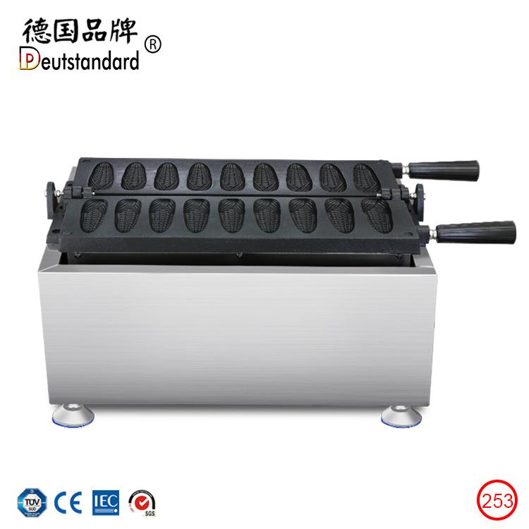 Commercial waffle flipping electric corn pancake machine stuffed soft pastry baking snack equipment 253