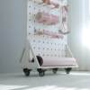 Xiaomuliangpin hole board screen yoga fitness equipment storage shelf vertical floor-standing removable partition storage