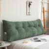 New style simple solid color bedside cushion large backrest soft bag anti-collision tatami bay window cushion removable and washable