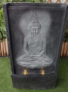 创意佛平面流水喷泉东南亚风格花园流水广场流水喷泉摆件