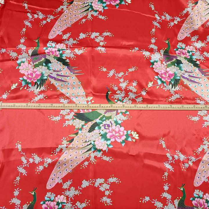 孔雀色丁印花面料 丝绸绸缎锦织缎布料 旗袍舞台装家居服被套里布,淘宝优惠券,粉丝福利购,淘宝优惠卷