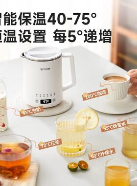 ANKALE便携式电热水壶 316不锈钢智能保温 0.6L口袋热水壶旅行专