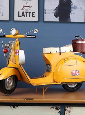 跨境仿真复古儿童美式小绵羊踏板摆件模型怀旧家居儿童房装饰品