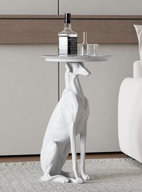 艺贝子创意大YB-ML873落地型代狗角几摆件现客厅沙发茶几旁边软边