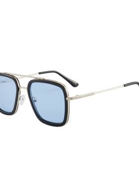 男士高端太阳镜男款新款钢铁侠同款太阳镜欧美时尚方框蜘蛛侠墨镜