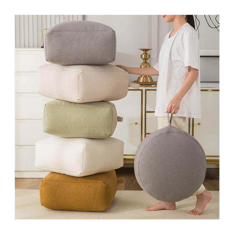 Japanese futon cushion home ground lazy tatami mat balcony bay window bedroom thickened round fart cushion
