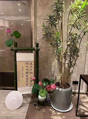 竹子架子迎宾竹架纱幔竹架婚庆竹竿屏风古风庆礼道具古风房间装饰